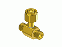 CGA Manifold Coupler Tees - Brass C-2346