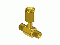CGA Manifold Coupler Tees - Brass C-2347