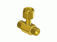 CGA Manifold Coupler Tees - Brass C-2540