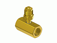 CGA Manifold Coupler Tees - Brass C-2680