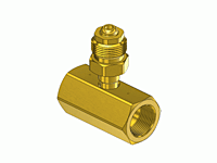 CGA Manifold Coupler Tees - Brass C-2702