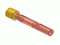 Power Cable Connector with Brass Swivel Nut & Nipple CN-54