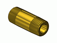 Brass Manifold Pipe Nipples, Threaded Ends GMF-3212