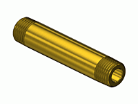 Brass Manifold Pipe Nipples, Threaded Ends GMF-3213