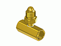 CGA Manifold Coupler Tees - Brass C-2580